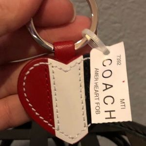 COACH American Heart Key Fob